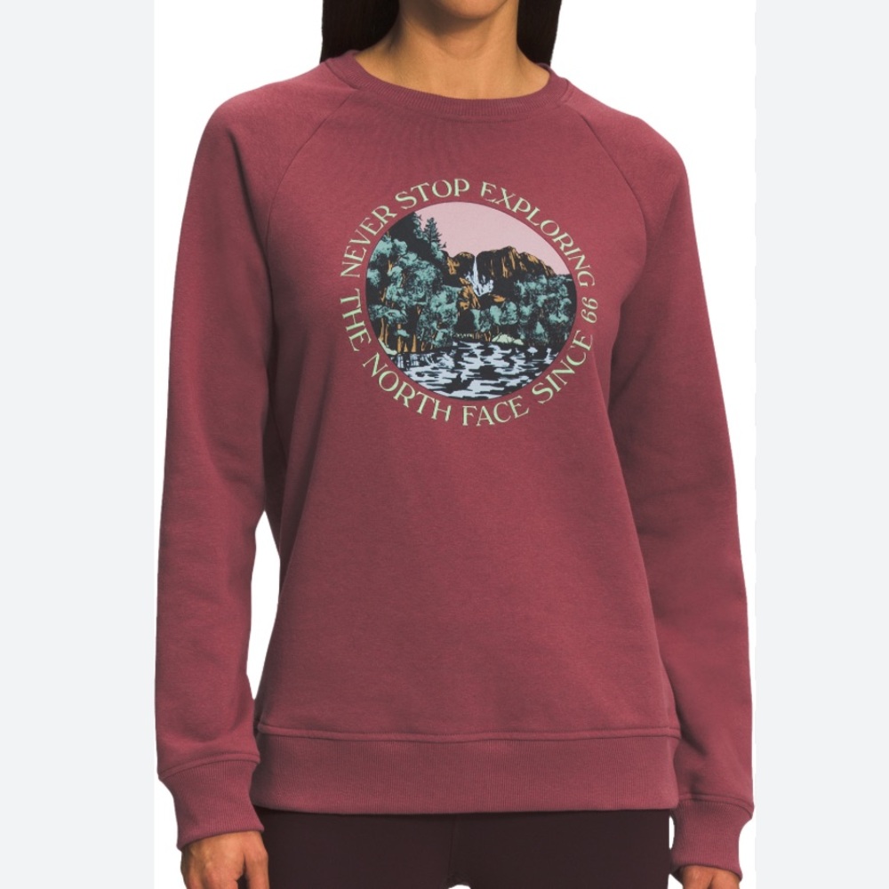 The North Face womens Crewneck sweatshirt Small Never stop Exploring